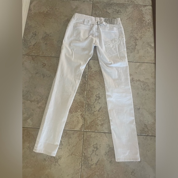 Vintage VO Jeans, white, gems, size M (28) - Picture 2 of 2